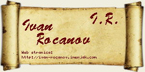 Ivan Rocanov vizit kartica